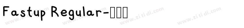 Fastup Regular字体转换